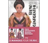 Pack découverte manga érotique : Tokyo Confidential T01 et 02 - Haduki Kaoru - Dynamite Eds - Coffret - Manga
