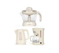 PACK DEJEUNER - - Bouilloire Electrique 1.7L 2200W - Presse Fruits 0.7L 25W - Cafetière 1.25L 750W