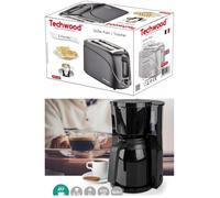 Pack Déjeuner Cafetière Thermo Isotherm Noire 8 Tasses 900W + Grille pain Noir 700W 2 emplacements