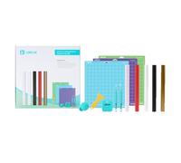 LOKLiK Starter Pack for Crafter & iCraft - Ensemble de vinyles avec vinyle adhésif permanent, vinyle de transfert thermique outils de désherbage et tapis de découpe pour projets DIY et personnalisés