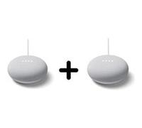 Pack d'enceintes intelligentes Google Nest Mini Assistant vocal Galet Craie G