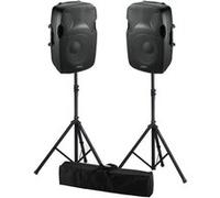 PACK d'enceintes passives - Ibiza Sound XTK12 -12"/30cm - 2x500W - ABS moulé - Puissance 2x250W RMS - PIEDS Robustes + BAG