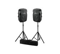 PACK d'enceintes passives - Ibiza Sound XTK12 -12"/30cm - 2x500W - ABS moulé - Puissance 2x250W RMS - PIEDS Robustes + BAG