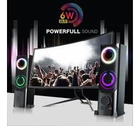Pack d'enceintes - SOUNDPHONIC - 2 enceintes - 6W RMS - USB 2.0 - RGB LED