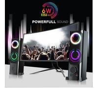 Pack d'enceintes - SOUNDPHONIC - 2 enceintes - 6W RMS - USB 2.0 - RGB LED