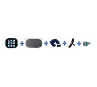 Pack Départ en vacances HTC EQUIPEMENTS - 2 pare solei, support tablette, coussin cale nuque, prise allume cigare