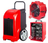 Pack déshumidificateur PRO 70L/Jour BDP70 + Ventilateur sécheur ø500mm MV500PPL + Chauffage électrique 3 kW WEL03 MW Tools BDP70SETBH