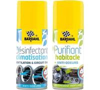 Pack désinfectant+purifiant Clim-habitacle 2x125ml Bardahl