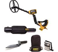 Garrett Ace 400i + Propointer 2 + pelle couteau Edge Digger + sacoche camo + sac à dos