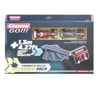 Pack d'extension de piste - Carrera GO!!! - F1 Racer - 4 sections droites - Section tunnel - Compatible Carrera GO!!!