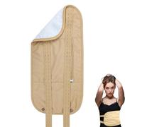 Pack d'huile de ricin | Lot de soins corporels pour la taille et le cou | Sangle élastique pour compresse d'huiles essentielles, anti-fuite d'huile, très absorbante pour la santé du foie et moins de s