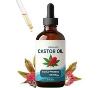 Pack d'huile de ricin, peut être utilisé avec un emballage ou un patch d'huile de ricin en coton pour soutenir le foie, améliorer la digestion, détendre les muscles et détoxifier