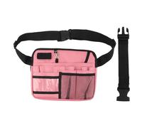 Pack d'infirmière Fanny, Portable Plusieurs Compartiments infirmières Pochette de Rangement de Rangement de la Ceinture de la Ceinture pour l'électricité et l'entretien médical (Rose)