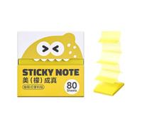 Pack distributeur transparent de notes autocollantes de rappel de bureau, 80 feuilles de mémo carrées pour les tâches de réunion, onglets d ' étude, marges de livre, notes de mémo, papier de de