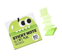 Pack distributeur transparent de notes autocollantes de rappel de bureau, 80 feuilles de mémo carrées pour les tâches de réunion, onglets d ' étude, marges de livre, notes de mémo, papier de de