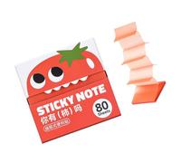 Pack distributeur transparent de notes autocollantes, Light Red | 80 feuilles de mémo carrées pour les tâches de réunion, les onglets d ' étude, les marges du livre