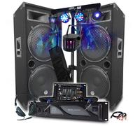 PACK DJ COMPLET Ampli 4000W, Enceintes LSC215 4x38cm 2x2000W, Table de Mixage, Euphoria Portique +48 effets lumières, DERBY LED