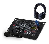 Ibiza - Table de mixage DJ21BT - 4 voies, 7 entrées, USB/Bluetooth - casque DJ, micro noir