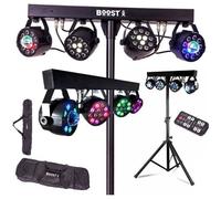 Pack DJ Light 120 LED Portique + 4 PARLED 2 PAR RGBW + 2 PAR ASTRO DMX 18 prog + 2 sacoches + Télec PA SONO DJ BAR CLUB DISCO