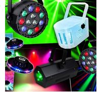 Pack DJ Light - LYT-OR - Pack 6 jeux de lumières - PAR-MINI/OVNI/DERBY/GOBO - Multicolore RGBW - Alimentation 220V