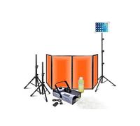 Pack DJ Lumière Façade 1200 x 700 - Machine fumée LSM1500PRO - Pied Support Tablette - Pieds Supports Enceintes - Sono Soirée