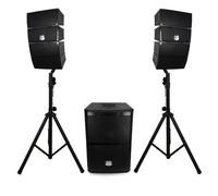 Pack DJ Pure Array 1000 - Enceintes satellites + Caisson + Pieds - 1000W USB/SD/BT