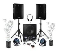 Pack DJ Sono 2 Enceintes DISCO15B 700W - Caisson 800W SUB15A - Table Mixage DJM250BT-MKII - 2 PAR RGB - 2 Machines à Bulles