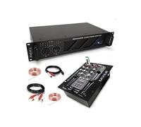 Pack DJ Sono Ampli Sound AMP300-MKII 480W - Table Mixage Bluetooth DJM150USB-BT USB Jack - Câbles RCA Jack enceintes inclus
