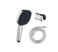Pack douchette 2 jets Vitalio Comfort 110 + Flexible dche VitalioFlex Comfort 1750 et support