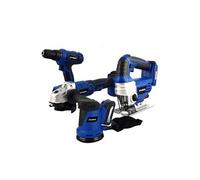 Coffret multi-outils Hyundai pack d'outils 18v - hpack18v4 - perceuse + meuleuse + scie sauteuse - ponceuse - 2 batteries 1,5ah et chargeur inclus