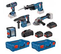 Pack 5 outils BOSCH 0615990m2x 18V (4,0Ah + 2 x 8,0Ah)