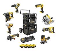 DeWalt Pack d'outils sans fil XR 18V 8 outils 4 batteries 5Ah Coffret inclus