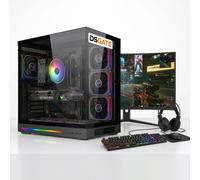 Pack DSGate PC Gamer Premium - Ryzen 7 5700X - GeForce RTX 5060 Ti 8 Go - 16 Go DDR4 - SSD 1 To - Windows 11 + Écran 24,5 165 Hz + Combo G-LAB - Assemblé France
