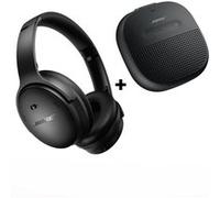 Pack Duo Casque arceau circum-aural sans fil Bluetooth Bose QuietComfort à réduction de bruit Noir + Enceinte Soundlink Micro 1