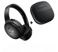 Pack Duo Casque arceau circum-aural sans fil Bluetooth Bose QuietComfort à réduction de bruit Noir + Enceinte Soundlink Micro 1