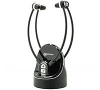 Geemarc CL7370 Duo - Casques de Télévision Stéthoscopiques Amplifiés - Peuvent Être Utilisés comme Amplificateur d’Écoute Qui Amplifie Les Sons Ambiants - Perte Auditive Faible ou Sévère - Version FR