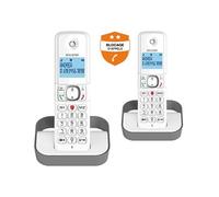 Pack Duo F 860 Duo avec fonction blocage des appels publicitaires blanc gris