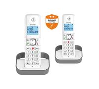 Pack Duo F 860 Duo avec fonction blocage des appels publicitaires blanc gris