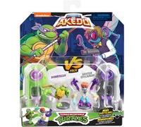 Pack Duo Figurines Akedo Tortues Ninja Modèle aléatoire