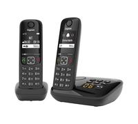 Pack duo téléphone répondeur sans fil Gigaset AS690A - noir