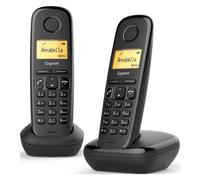 Pack duo téléphone sans fil Gigaset A170 Noir