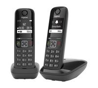 Pack duo téléphone sans fil Gigaset AS690 - noir