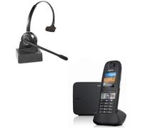 Pack E630 Téléphone Sans Fil Dect Avec Casque Sans Fil Odhw10,Résistant Aux Chocs Et À L'Eau,Compatible Avec Tous Les Téléphones Dect