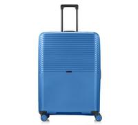 Pack Easy Jet 4 roulettes Trolley 75 cm avec soufflet d'extension bleu