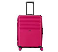 Pack Easy Jet 4 roulettes Trolley 64 cm avec soufflet d'extension rose