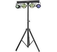 Ibiza Support de lumière DJLIGHT60 2 projecteurs PAR RBGW + 2 Moon Flower à LED RGBWA