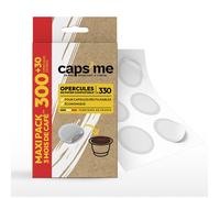 Maxi pack 300 opercules + 30 offertes pour capsules réutilisables