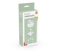 Pack Ecouteurs sans fil intra-auriculaire Xiaomi Redmi Buds 4 Bluetooth Noir + Chargeur 33 W A+C + Câble USB-Type C