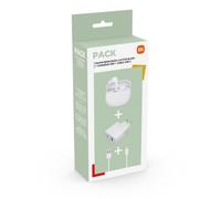 Pack Ecouteurs sans fil intra auriculaire Xiaomi Redmi Buds 4 Bluetooth Noir + Chargeur 33 W A+C + Câble USB Type C