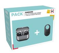 Pack écouteurs sans fil Samsung Galaxy Buds3 Pro Argent + SmartTag2 Noir